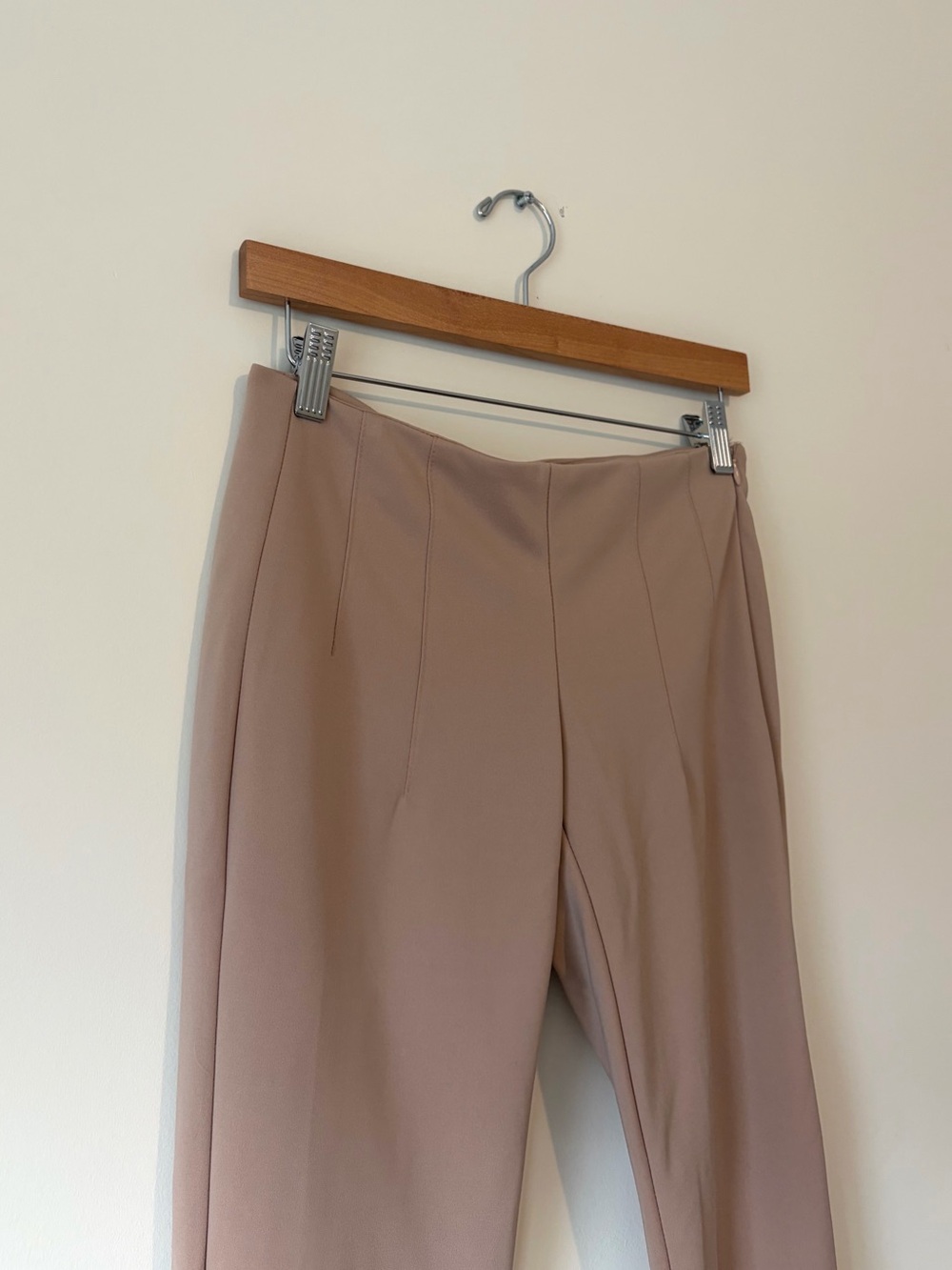 Calvin Klein Taupe Straight Leg Dress Trousers